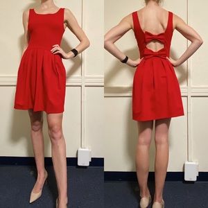 SOLD Betsey Johnson Red Dress w/ Open Back
